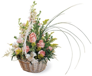 Blushing Beauty Basket Flower Power, Florist Davenport FL